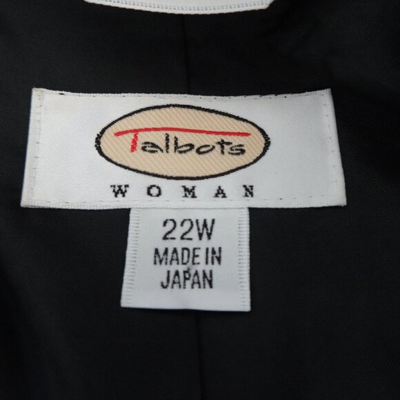 Talbots Wool Blazer Jacket Women's Plus Size 22W Black Office Career Casual - Picture 8 of 11